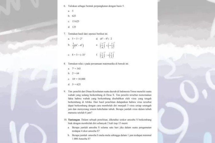 Kunci jawaban matematika kelas 9 kurikulum 2013 semester 1