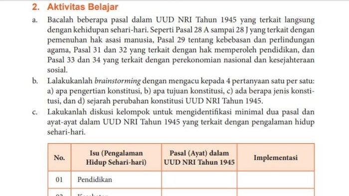 Kunci jawaban pai kelas 10 kurikulum merdeka