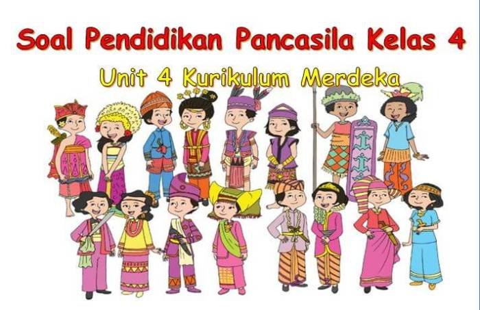 Kunci jawaban pendidikan pancasila kelas 4 kurikulum merdeka
