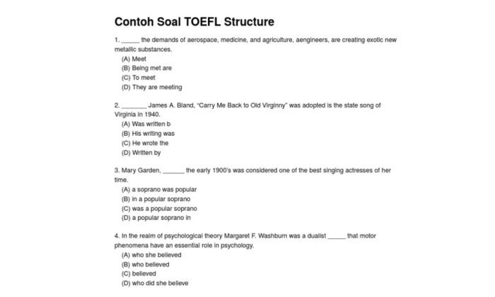 Kunci jawaban toefl