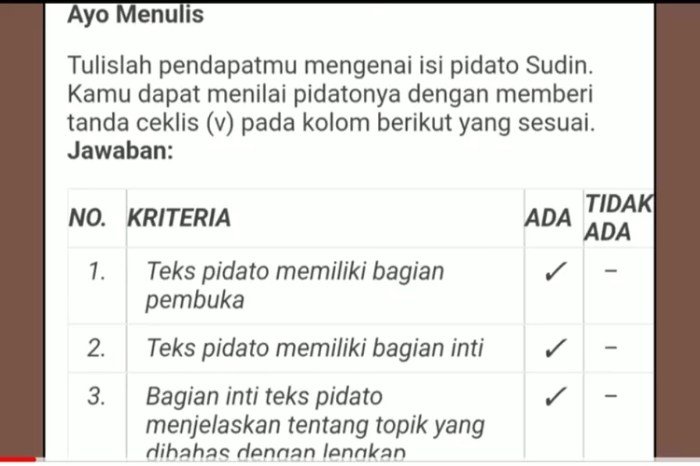 Tema kelas halaman jawaban kunci siswa