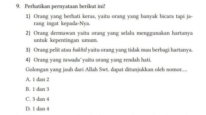 Kunci jawaban pai kelas 7 halaman 218