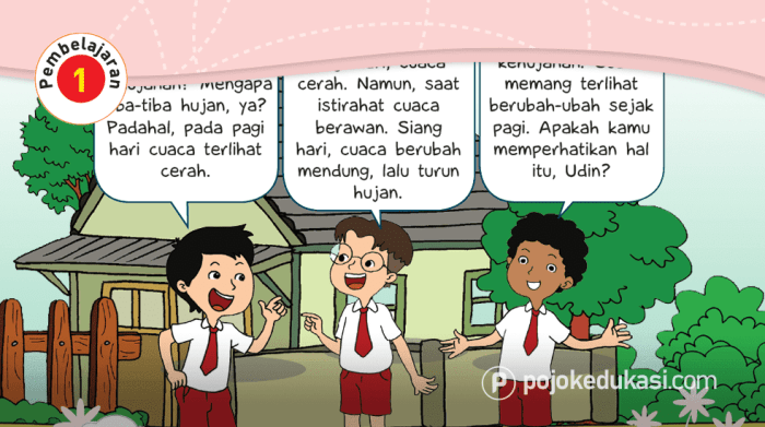 Kunci jawaban tema 1 kelas 3 halaman 52