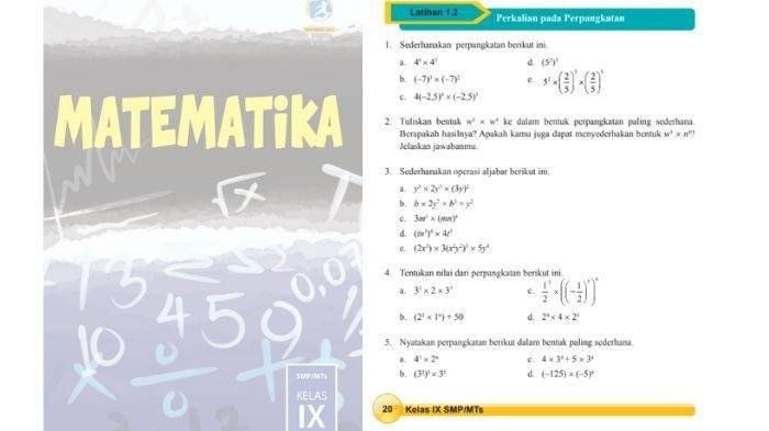 Kunci jawaban matematika kelas 9 halaman 21