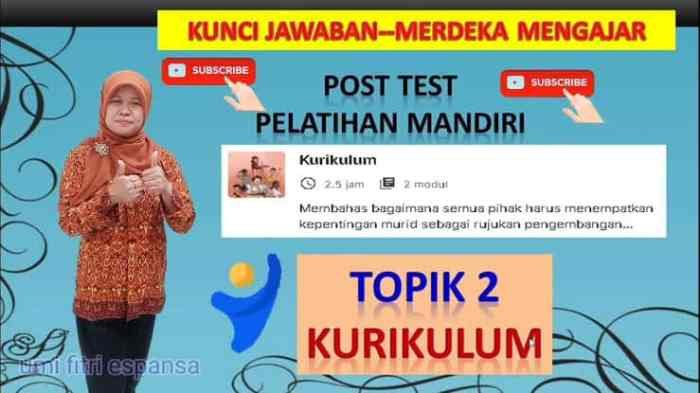 Kunci jawaban kurikulum merdeka modul 2