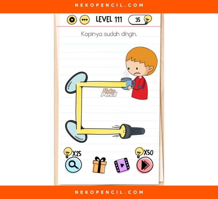 Kunci jawaban brain test level 80