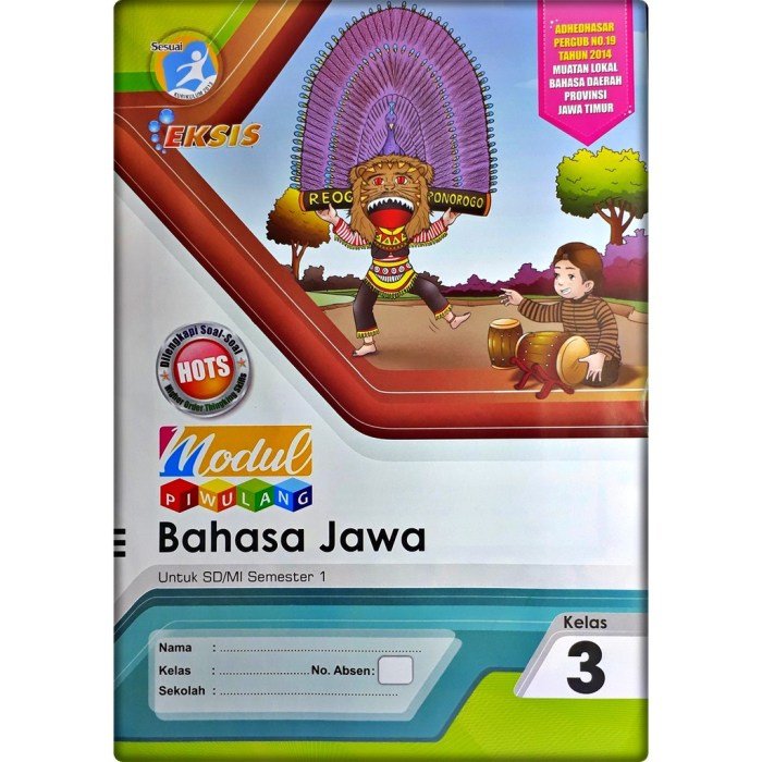 Kunci jawaban lks bahasa jawa kelas 3 sd semester 2