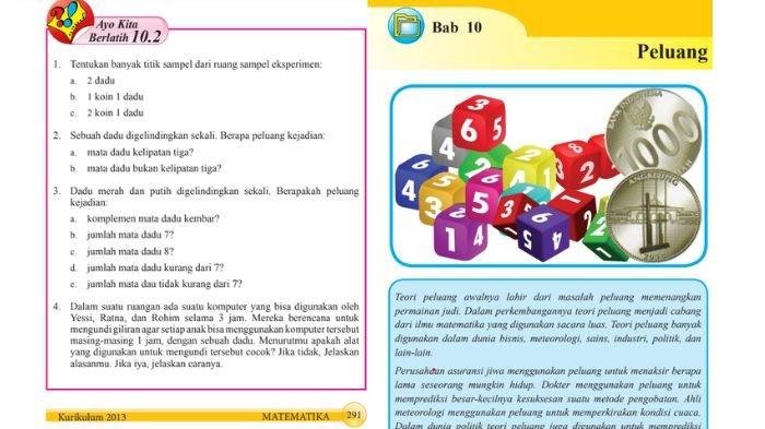 Soal matematika kelas 8 semester 2 dan kunci jawaban