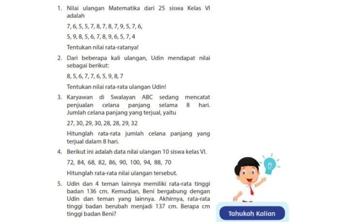 Kunci jawaban matematika kelas 6 halaman 183