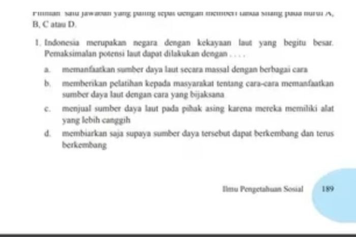 Kunci jawaban ips kelas 8 hal 189