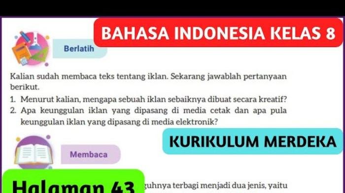 Kunci jawaban bahasa indonesia kelas 8 halaman 65 kurikulum merdeka