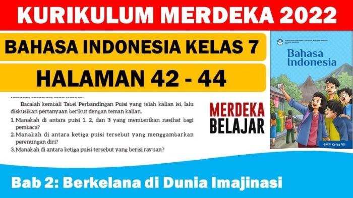 Kunci jawaban bahasa indonesia kelas 7 halaman 181 kurikulum merdeka