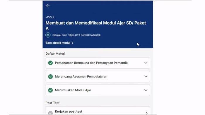 Kunci jawaban post test modul merancang pembelajaran paud