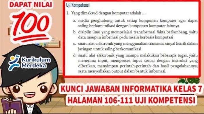 Kunci jawaban bahasa indonesia kelas 7 halaman 108 109