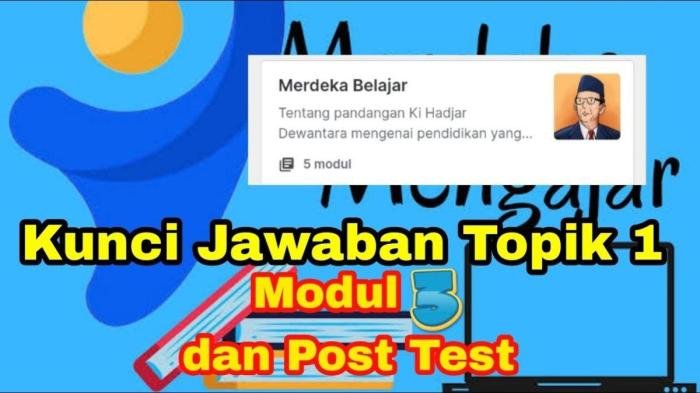 Kunci jawaban post test modul merancang pembelajaran paud