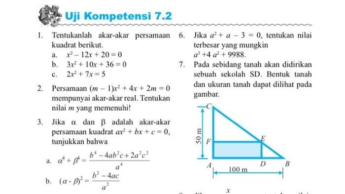 Kunci jawaban mtk kelas 10 semester 2