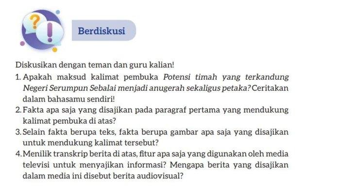 Kunci jawaban bahasa indonesia kelas 7 halaman 181 kurikulum merdeka