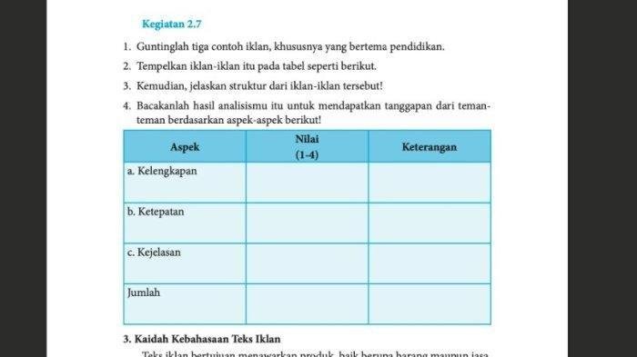 Kunci jawaban bahasa indonesia kelas 8 halaman 70