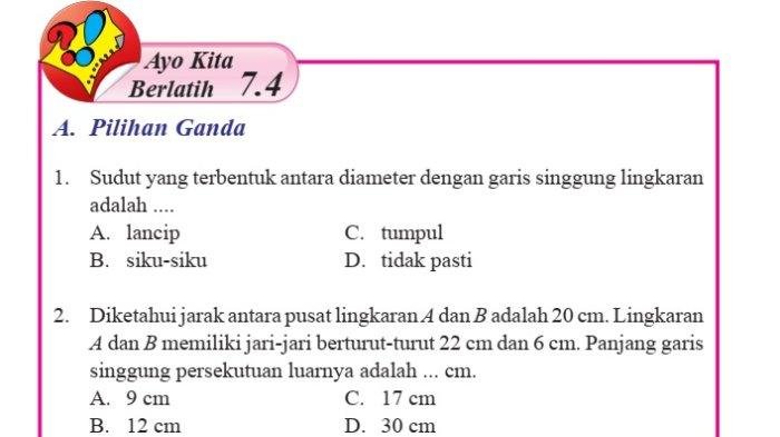 Kunci jawaban mtk kelas 8 halaman 102