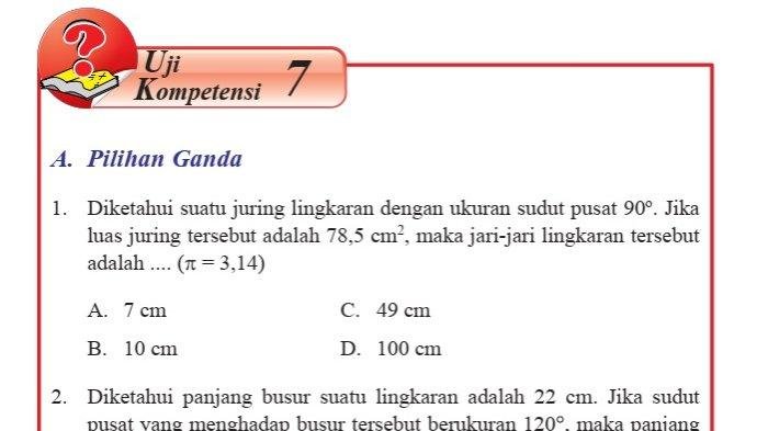 Kunci jawaban matematika kelas 8 semester 2 halaman 31