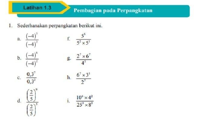 Kunci jawaban mtk hal 30 kelas 9