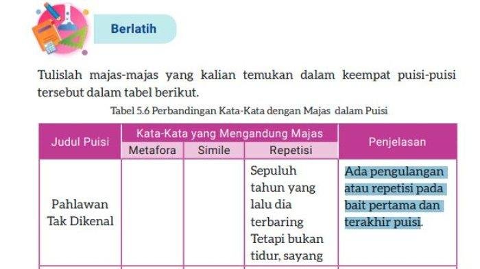 Kunci jawaban bahasa indonesia kelas 8 halaman 84 kurikulum merdeka