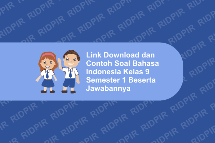 Soal un bahasa indonesia kelas 9 dan kunci jawaban pdf