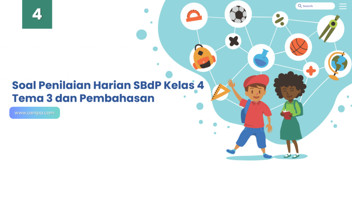 Soal sbdp kelas 4 semester 1 dan kunci jawaban