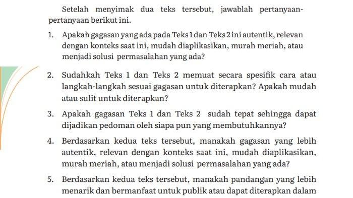 Kunci jawaban bahasa indonesia kelas 11 halaman 62 kurikulum merdeka