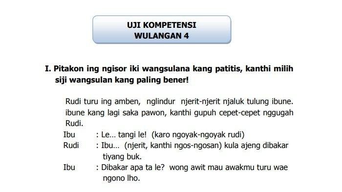 Kunci jawaban bahasa jawa kelas 9 halaman 19