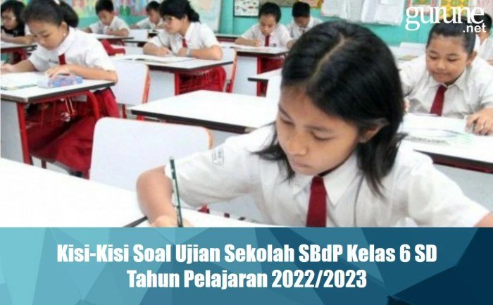 Soal sbdp kelas 6 dan kunci jawaban 2023