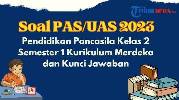 Kunci jawaban pendidikan pancasila kelas 2 kurikulum merdeka