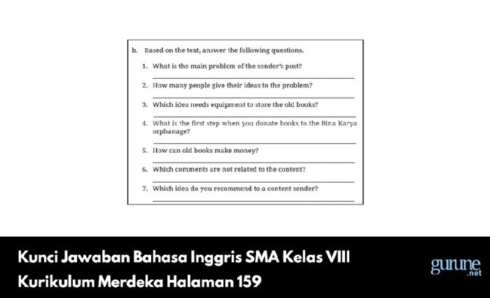 Kunci jawaban bahasa inggris kelas 8 halaman 144 kurikulum merdeka