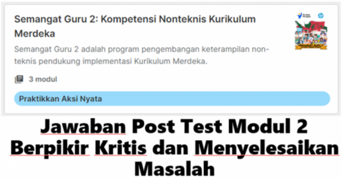 Kunci jawaban post test menyiapkan asesmen paud modul 2