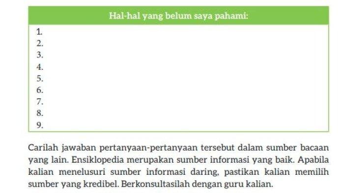 Kunci jawaban bahasa indonesia kelas 7 halaman 108 109