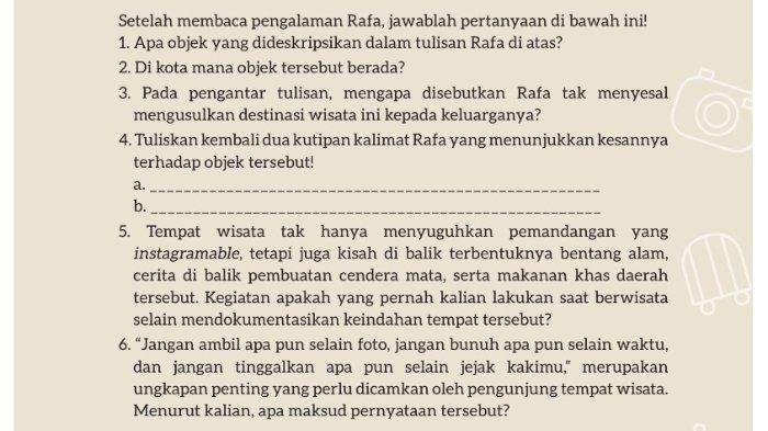 Kunci jawaban bahasa indonesia kelas 7 kurikulum merdeka