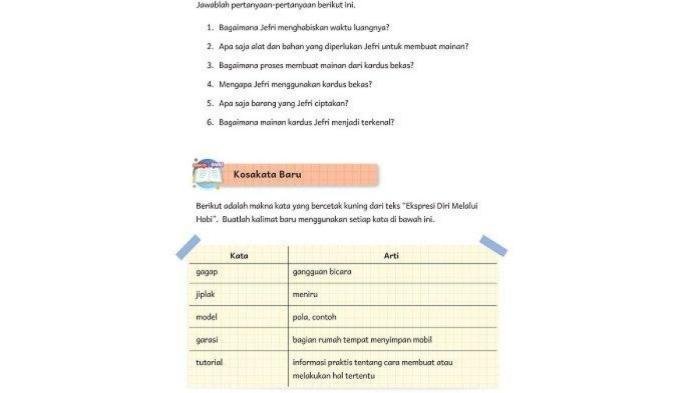 Kunci jawaban seni rupa kelas 5 kurikulum merdeka