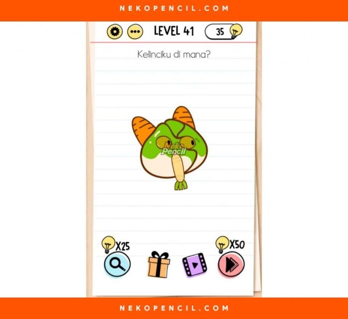 Kunci jawaban brain test level 43