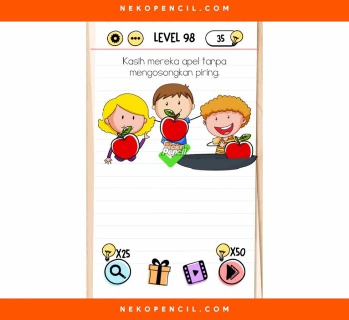 Kunci jawaban brain test level 91