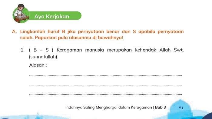 Kunci jawaban pai kelas 5 halaman 48 kurikulum merdeka