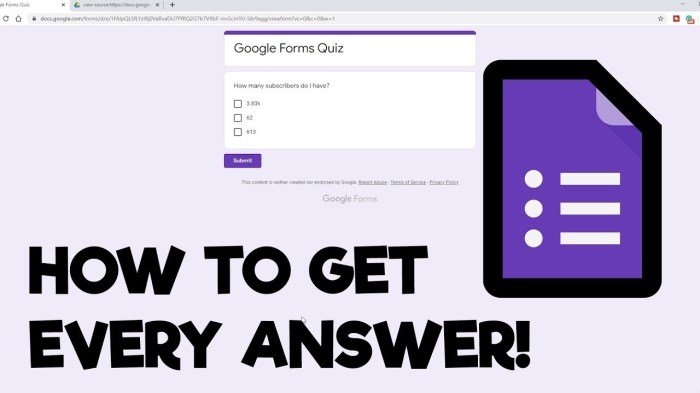 Cara menambah kunci jawaban di google form