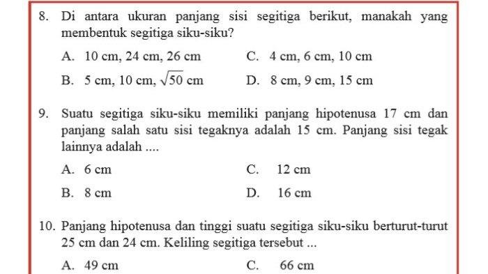 Kunci jawaban matematika kelas 8 halaman 22 semester 2