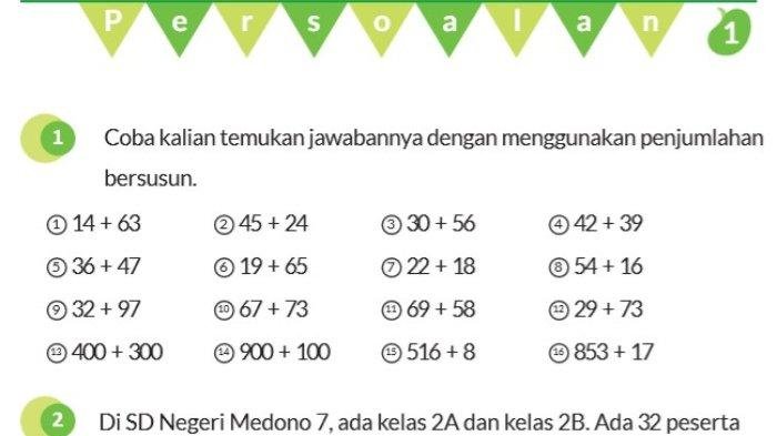 Kunci jawaban matematika kelas 2 kurikulum merdeka