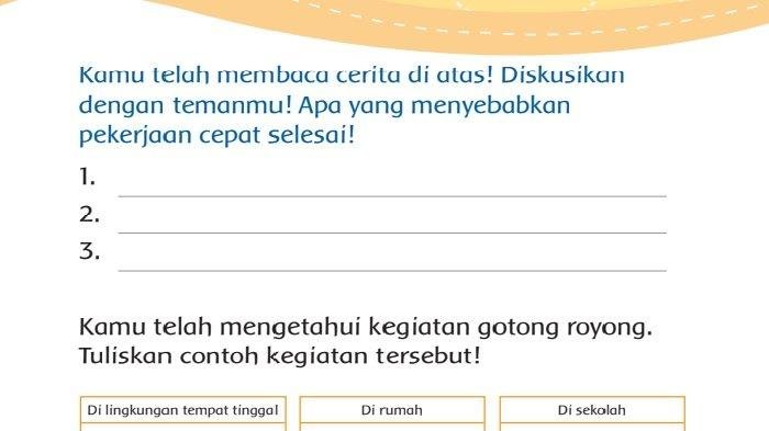 Kunci jawaban tema 3 kelas 3 halaman 75 dan 76